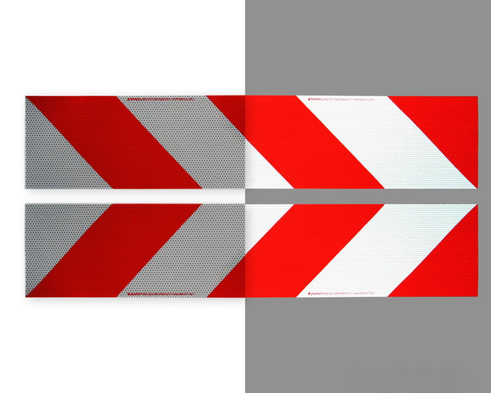 Container-Warnmarkierung Rot/Weiß