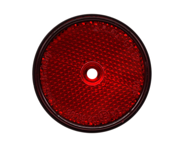 roter runder Kunststoff Reflektor