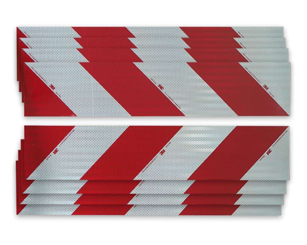 Orafol Container Warnmarkierung Selbstklebend - 4 Streifen 141x705mm Nach DIN 67520/6171