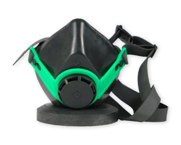 schwarze Halbmaske Polimaske